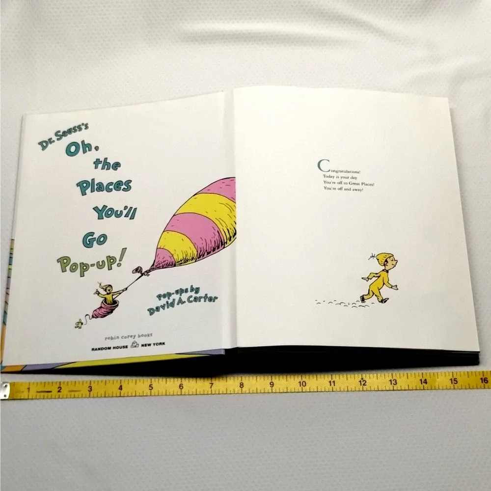 Dr Seuss Oh The Places You Will Go Pop Up David Carter 2010 First Edition Book